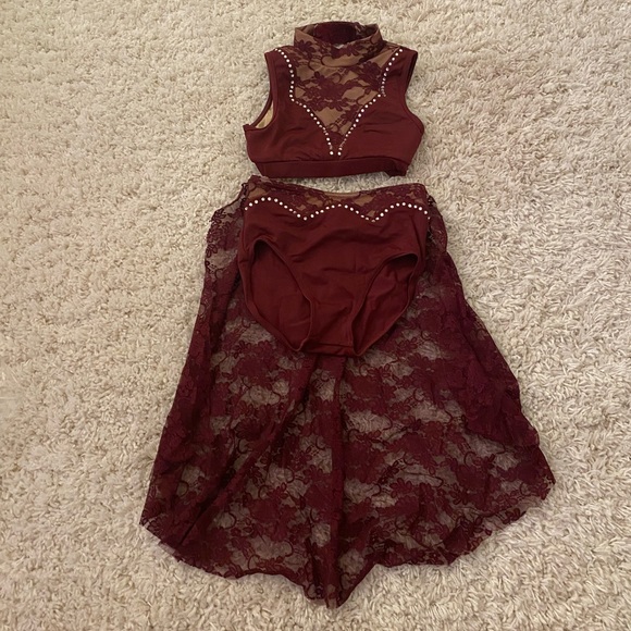 two piece dance costume - Picture 3 of 3